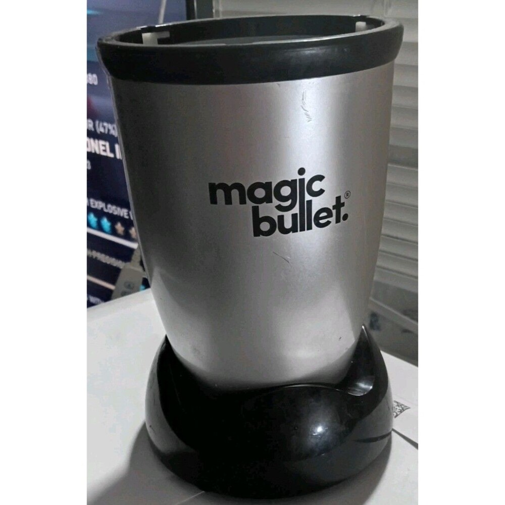 Magic Bullet Original MBR-1101 Blender Replacement Motor Base Silver 250W